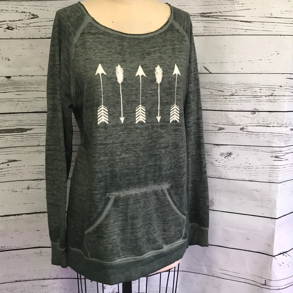 arrow pullover sweatshirt